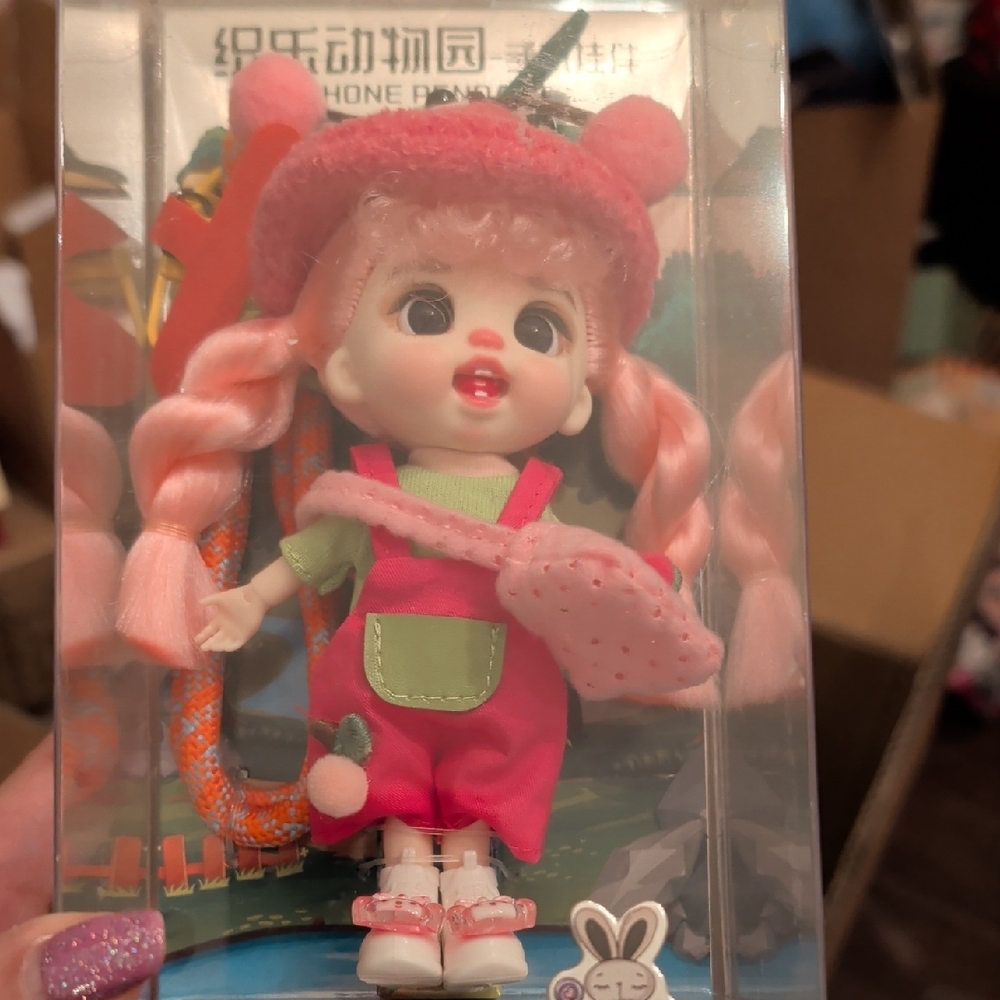 Luolifen Plush-Hat Doll with Heart Purse – Kids Toy